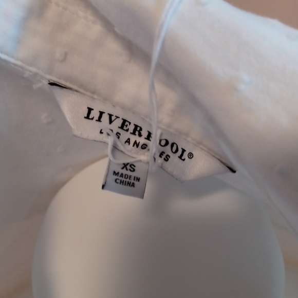 Liverpool LA white button down blouse - Picture 2 of 3
